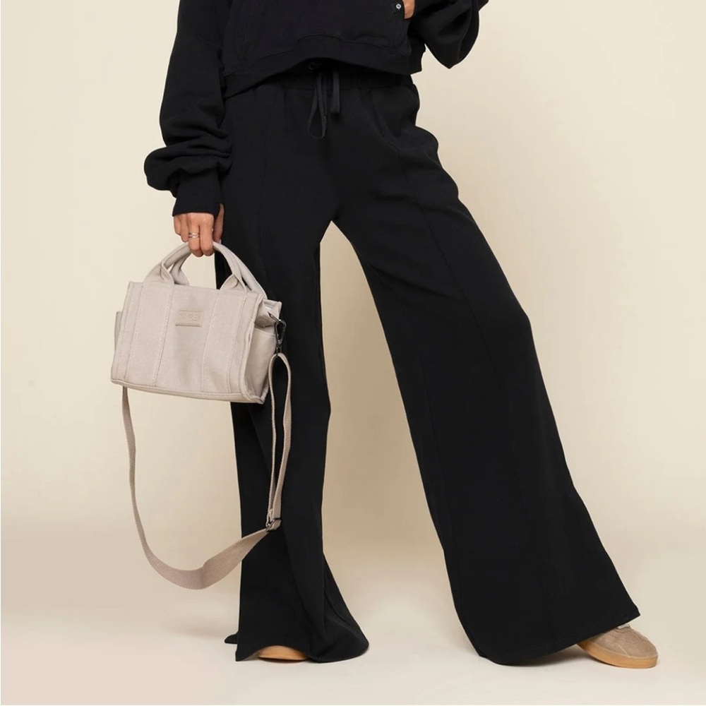 POPFLEX Black Wide Leg Pants